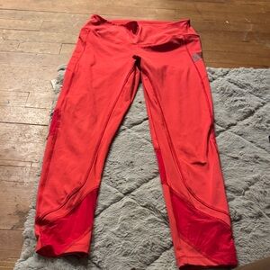 Vibrant Red pink Athletic Leggings